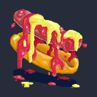 Melting sauce hotdog T-Shirt