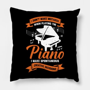 Funny Piano Player Music Pianist Gift Pillow