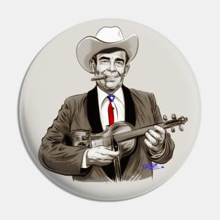 Bob Wills - An illustration by Paul Cemmick Pin