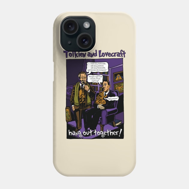 TOLKIEN AND LOVECRAFT Phone Case by Armadillo Hat