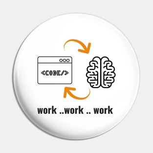 Code brain Pin