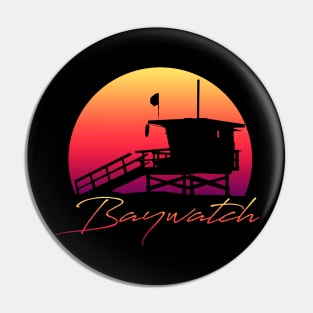 Baywatch sunset Pin