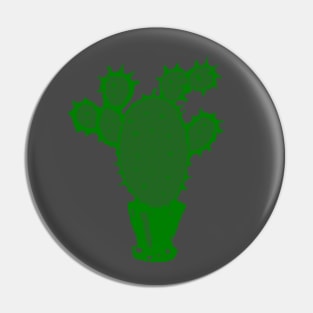 Green cactus Pin