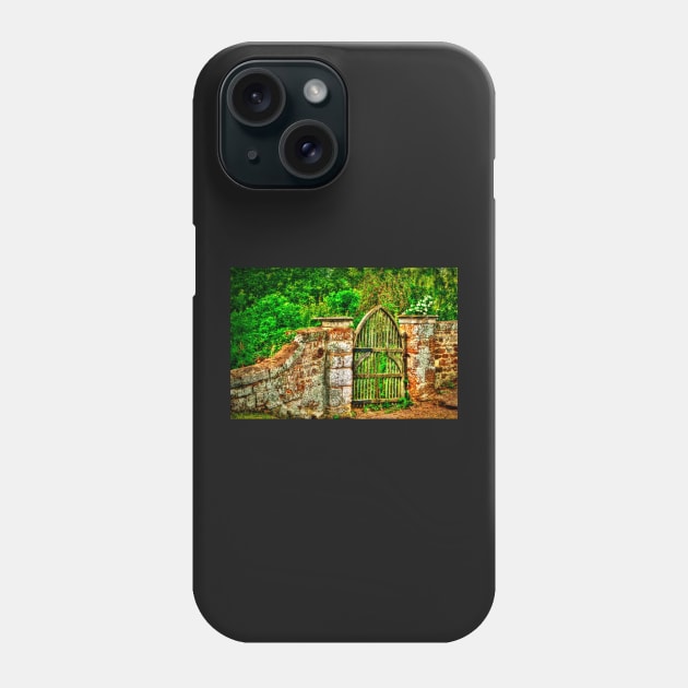 The Old Garden Gate (HDR) Phone Case by InspiraImage