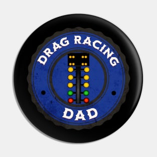 Drag Racing Dad Pin