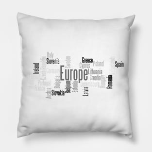 Post Brexit Europe Pillow