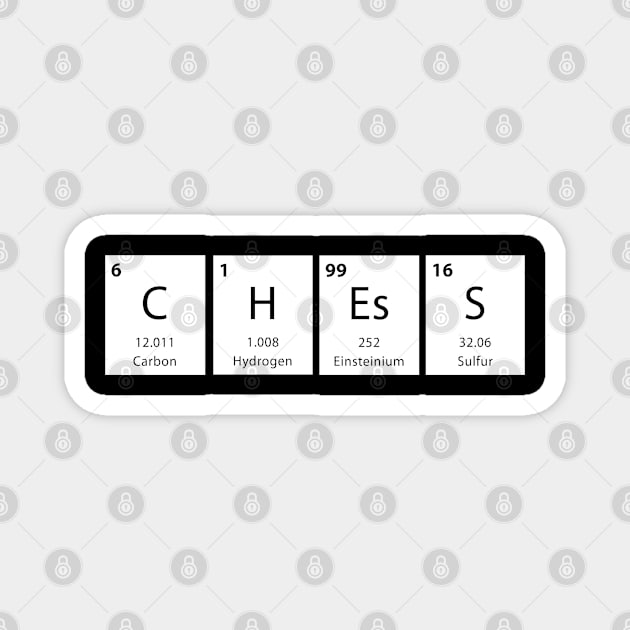 Chess - Chess Periodic Table Magnet by Kudostees