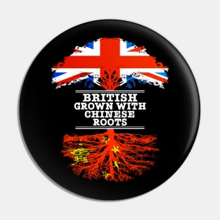 British Grown With Chinese Roots - Gift for Chinese With Roots From China Pin