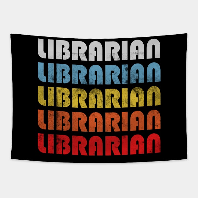 Librarian gift retro design. Perfect present for mom dad friend him or her Tapestry by SerenityByAlex