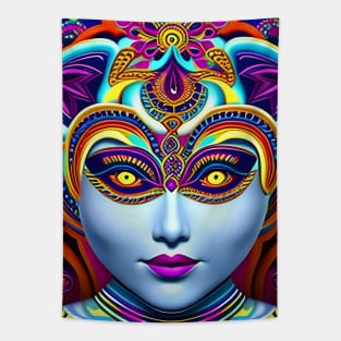 Catgirl DMTfied (8) - Trippy Psychedelic Art Tapestry