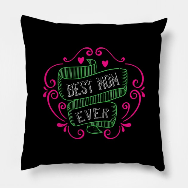 Best Mom Ever Pillow by 4Zimage