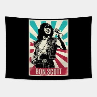 Vintage Retro Bon Scott Tapestry