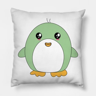 Cute Green Penguin Kawaii Pillow