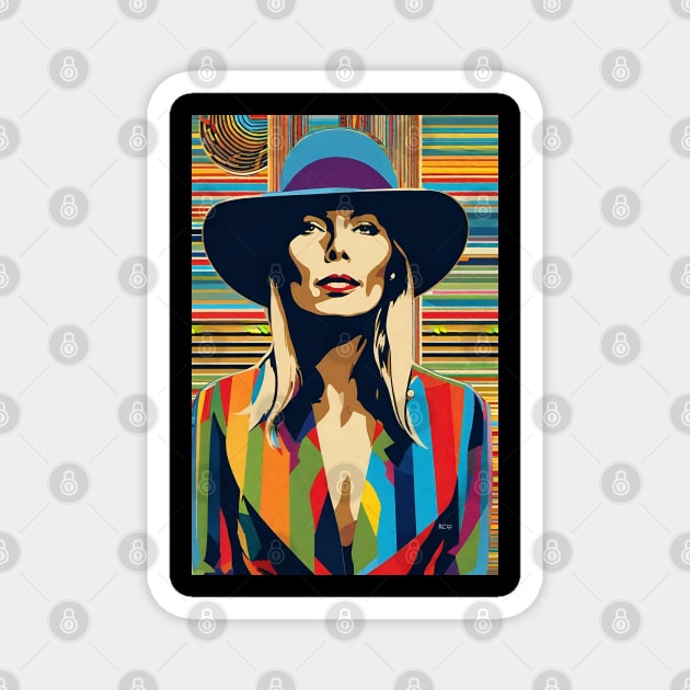 Art Deco Joni Mitchell Magnet by ROH-shuh