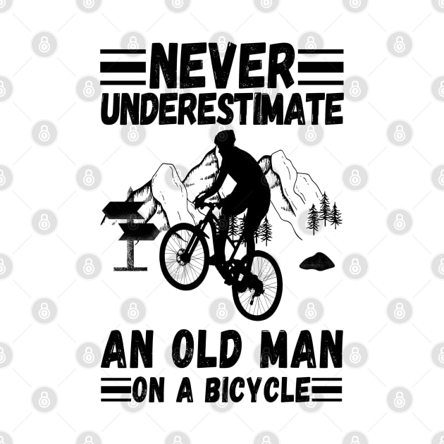 never underestimate an old man on a bicycle by JustBeSatisfied