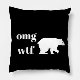 OMGWTFPolarbear Pillow