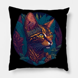 Cat Breed - Ocicat Cat Pillow