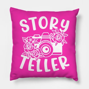 Story Teller Camera Photography Cute Pillow