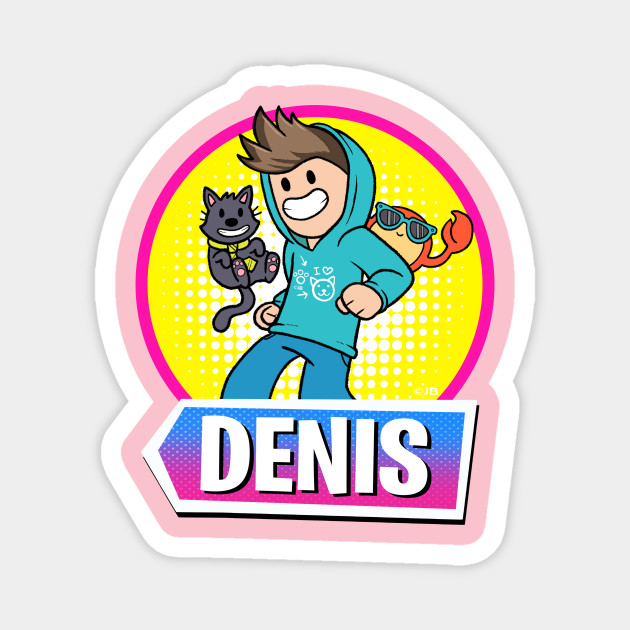 Dancing Denis With Logo Denis Roblox Magnet Teepublic - denis on roblox size