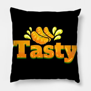 Tasty Orange Slices Or Peaces - Vegetarian - Go Vegan Pillow