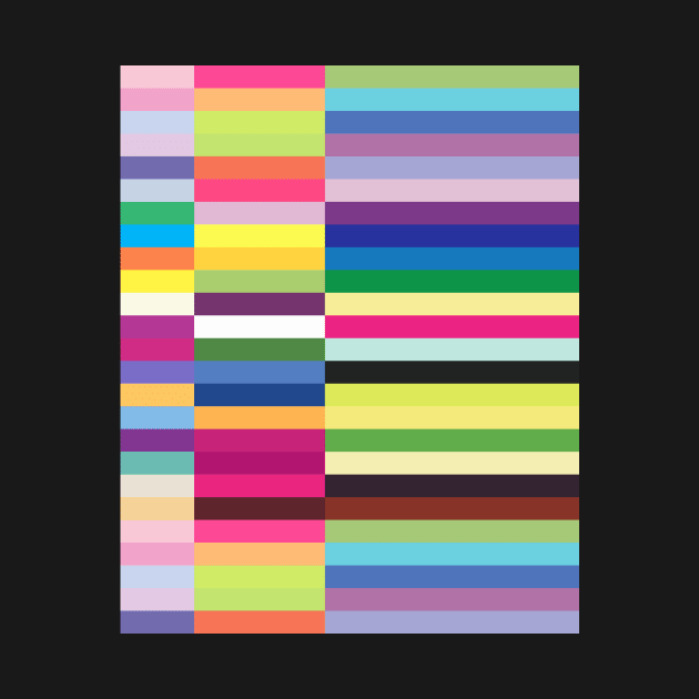 Compelling Stripes Modern Minimalist Colorful Stripe Pattern by ernstc