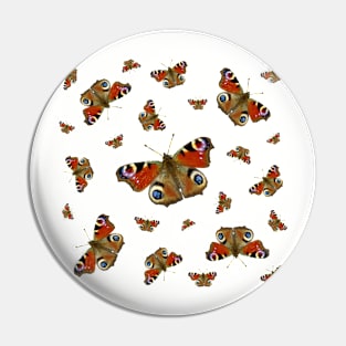 Peacock Butterfly design art work Pin