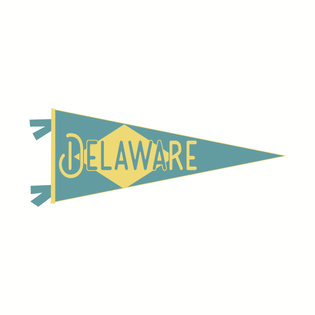 Delaware Flag Pennant by zsonn