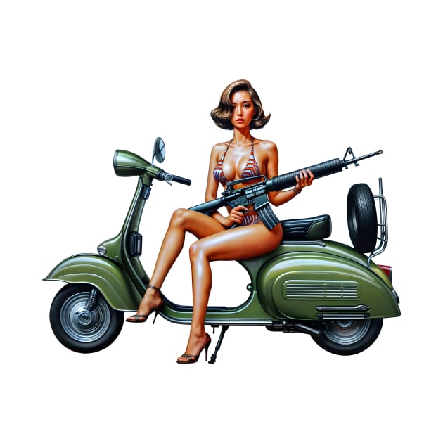 Scooter Girl by Rawlifegraphic