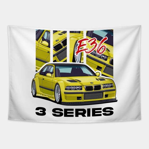 BMW E36 Tapestry by squealtires