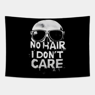 Funny Bald Man Vintage Grunge Tapestry