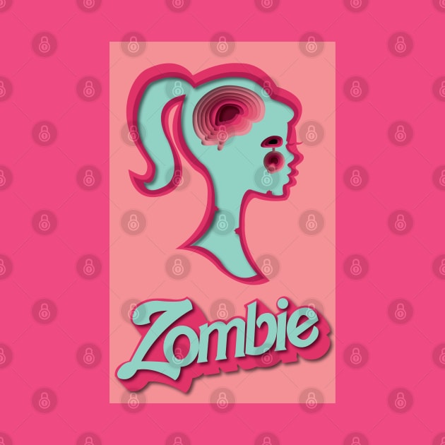 zombie barbie by tesiamarieart