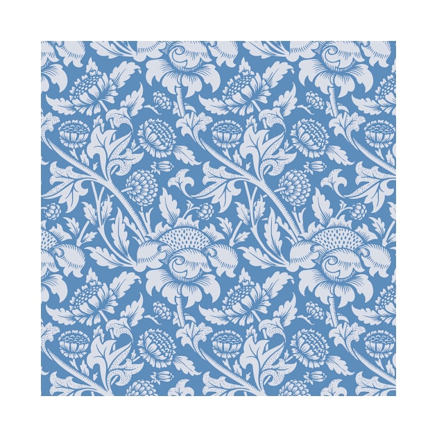 Blue Floral Print by NewburyBoutique