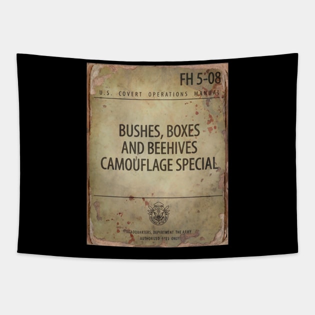 BUSHES, BOXES AND BEEHIVES CAMOUFLAGE SPECIAL Tapestry by YourStyleB