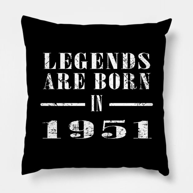 Born in 1951 Pillow by Seven Spirit