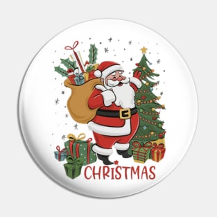 Christmas Santa Pin