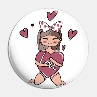 Giving you my heart - Nori Doll Pin