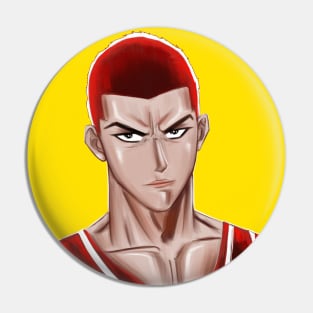 the talented sakuragi ecopop basketball player art portrait Pin