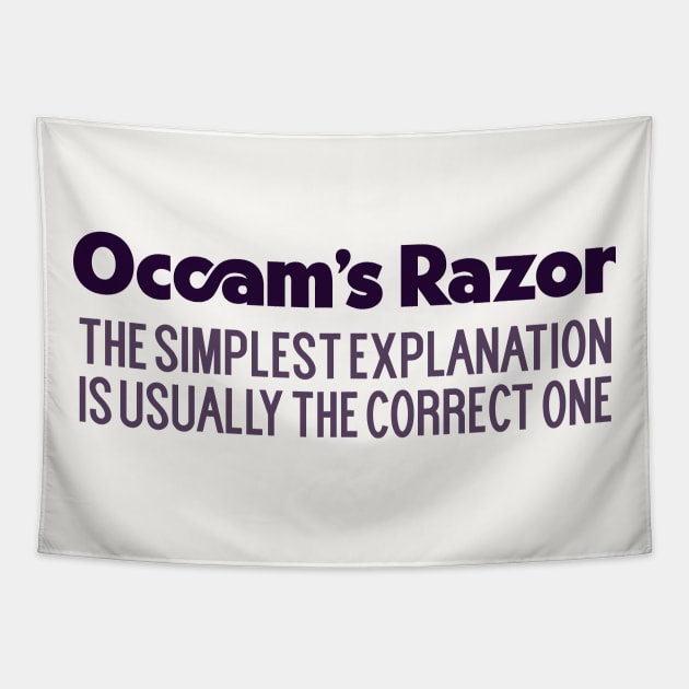 Occam's Razor  --  Typography Definition Tapestry by DankFutura