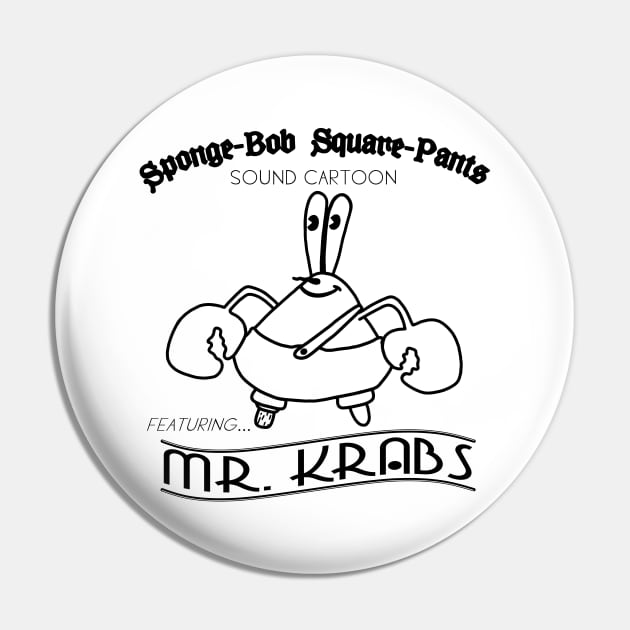 Vintage Mr. Krabs 4 Pin by NoirPineapple