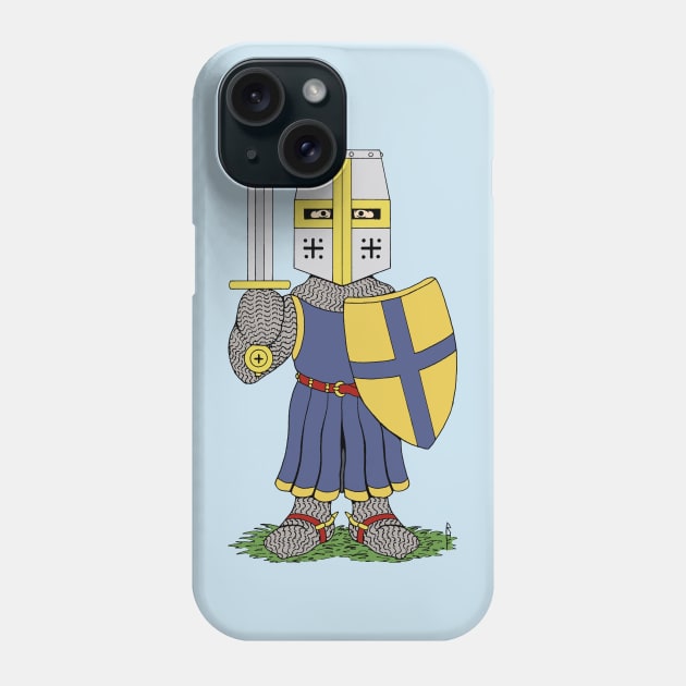 Cute Medieval Knight Phone Case by AzureLionProductions