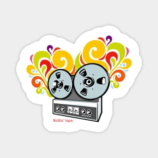 Reel to reel music explosion Magnet