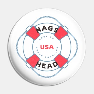 Nags Head, NC Summertime Vacation Life Preserver Pin