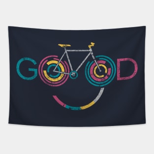 Cool Tees Good Smile Bike Cyclist Tapestry