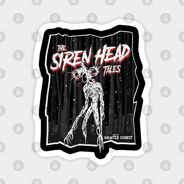 Scary Siren Head tales dark forest meme Magnet by opippi