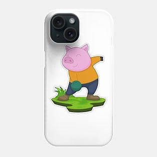 Pig Bowling Bowling ball Sports Phone Case