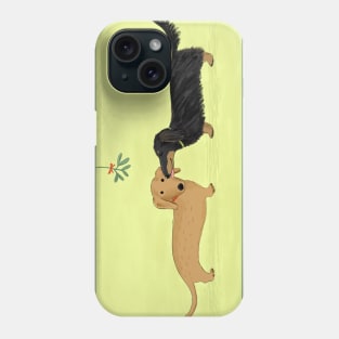 Dachshund Mistletoe Kiss | Cute Wiener Dogs Christmas Holiday Phone Case