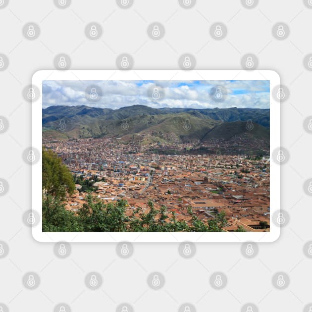 Cusco Peru Andes Mountains Magnet by SafariByMarisa