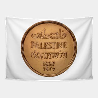 Palestine coins 1927 Tapestry