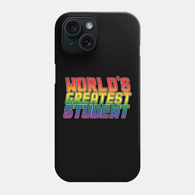 Student job gifts design. Perfect present for mom dad friend him or her. Lgbt rainbow color Phone Case by SerenityByAlex