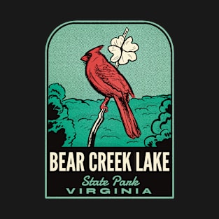 Bear Creek Lake State Park VA Vintage Travel T-Shirt